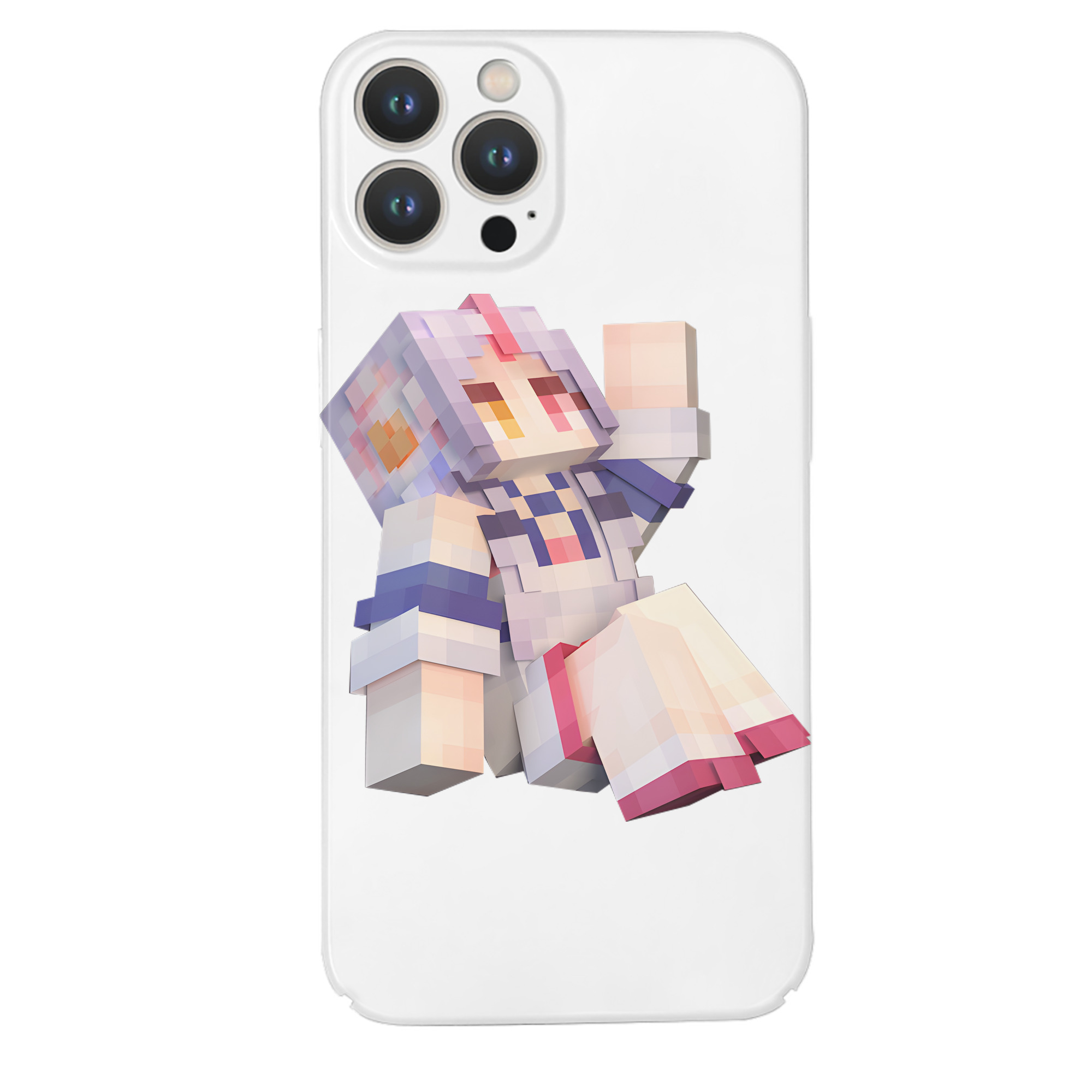 （画像用） マインクラフト ブロックの世界 Minecraft MC Block world 【iPhone 14シリーズ対応】ハードケース